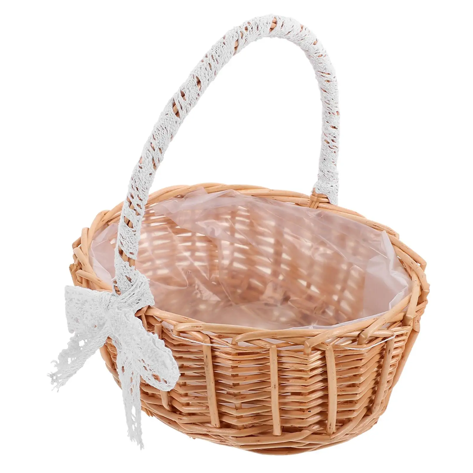 Woven Hand Flower Basket Rustic Decor Fruit Wicker Lace Baskets Storage Home Basket Large Capacity Eco Friendly Portable
Woven Hand Flower Basket Rustic Decor Fruit Wicker Lace Baskets Storage Home Basket Large Capacity Eco Friendly Portable