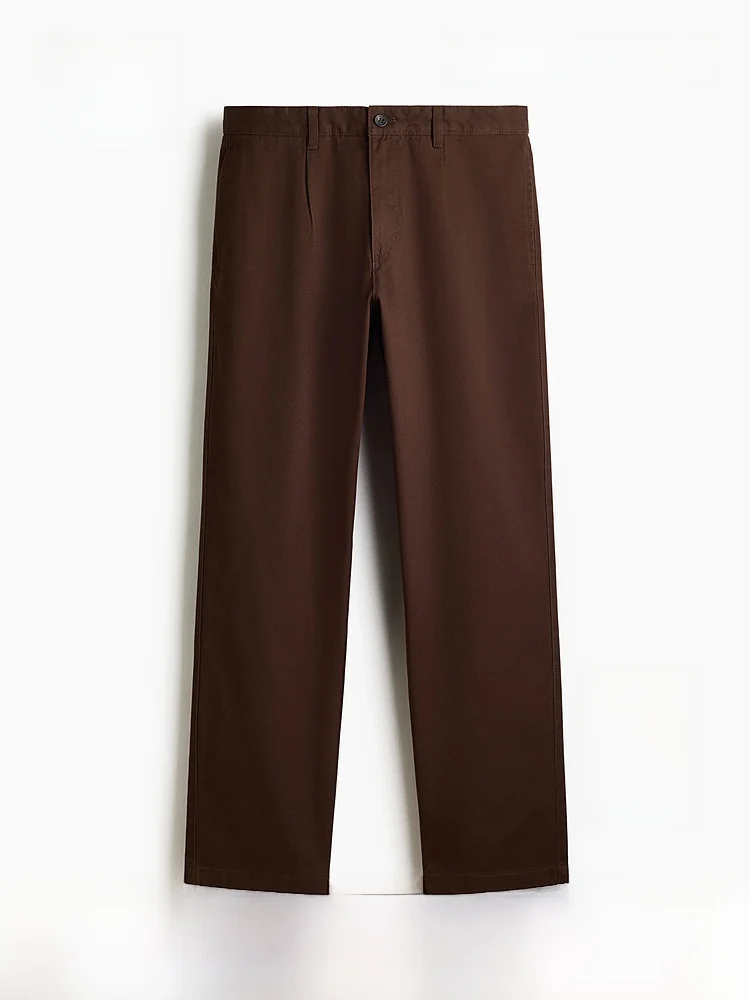 H&M Men's Casual Cotton Twill Pants Straight Leg mid Waist Summer New Style Comfortable Breathable Loose Fit Trousers
H&M Men's Casual Cotton Twill Pants Straight Leg mid Waist Summer New Style Comfortable Breathable Loose Fit Trousers