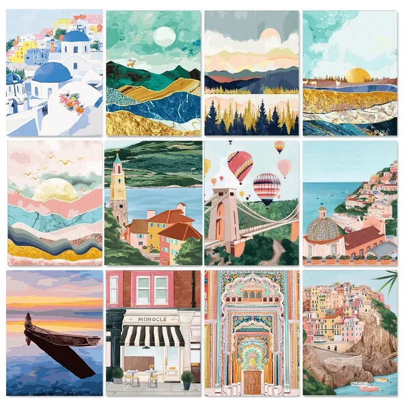 121822 Paint By Numbers For Adults Children Mountain Sunrise Landscape HandPainted Oil Painting DIY Gift
121822 Paint By Numbers For Adults Children Mountain Sunrise Landscape HandPainted Oil Painting DIY Gift