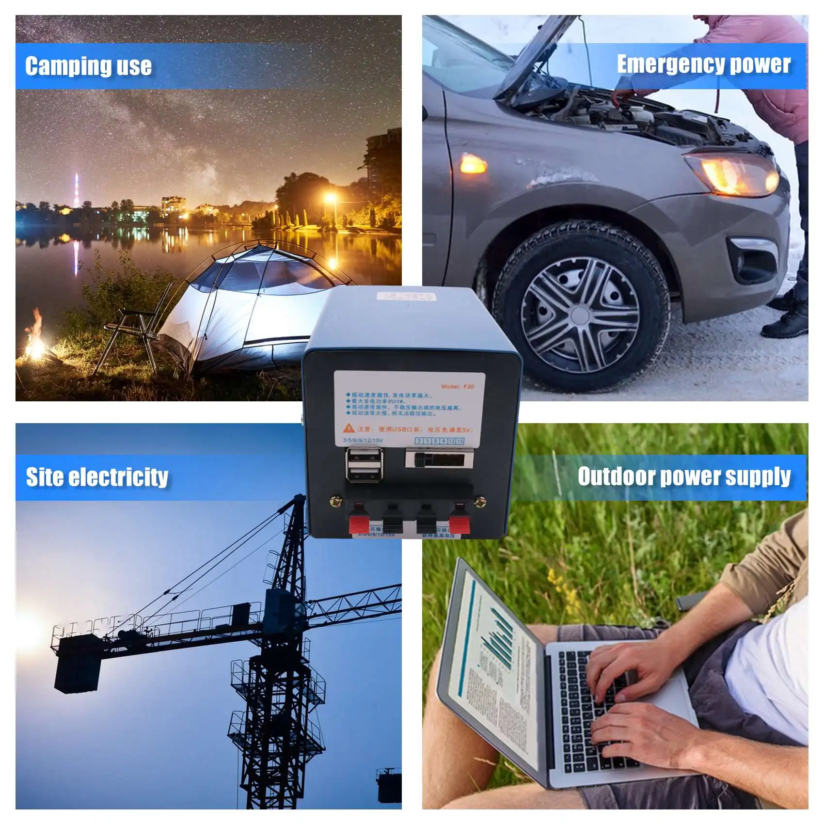 AS97 Высокомощное зарядное устройство для динамо-машины Портативная аварийная ручная рукоятка с USB-зарядкой Аварийный генератор с рукояткой для выживания
AS97 Высокомощное зарядное устройство для динамо-машины Портативная аварийная ручная рукоятка с USB-зарядкой Аварийный генератор с рукояткой для выживания