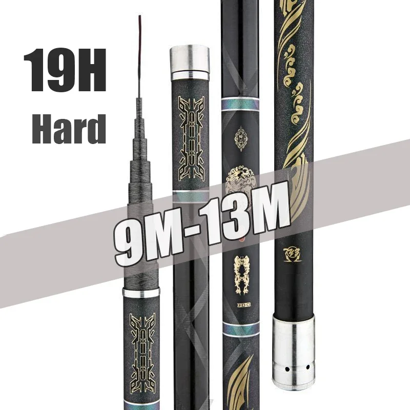 9M-13M Telescopic Tenkara Fishing Rod 19H Superhard 40T Carbon Saltwater Freshwater Portable Bass Crappie Rod Stream Trout Pole
9M-13M Telescopic Tenkara Fishing Rod 19H Superhard 40T Carbon Saltwater Freshwater Portable Bass Crappie Rod Stream Trout Pole