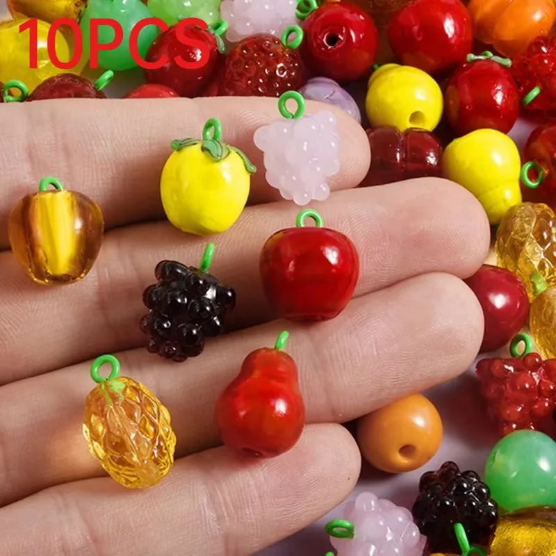 10Pcs Wholesale Glass Fruit Grape Cantaloupe Pear Bulk Charm Pendant DIY Handmade Jewelry Making Stereoscopic Charms Finding
10Pcs Wholesale Glass Fruit Grape Cantaloupe Pear Bulk Charm Pendant DIY Handmade Jewelry Making Stereoscopic Charms Finding