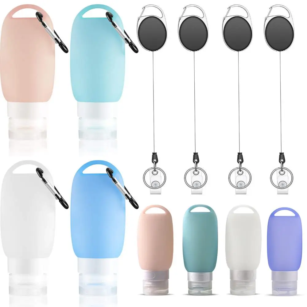 Waterproof Leak-proof Silicone Squeezable Portable with Keychain Hook Cosmetic Container Refillable Bottles Travel Bottles Set
Waterproof Leak-proof Silicone Squeezable Portable with Keychain Hook Cosmetic Container Refillable Bottles Travel Bottles Set