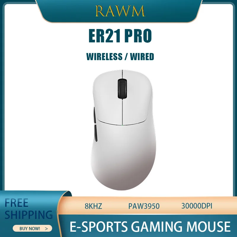 Rawm Er21 Pro Wireless Gaming Mouse 8khz 30000dpi 750ips Lightweight Ergonomics E-Sports Office Work Desktop Laptop Mouse Gift
Rawm Er21 Pro Wireless Gaming Mouse 8khz 30000dpi 750ips Lightweight Ergonomics E-Sports Office Work Desktop Laptop Mouse Gift
