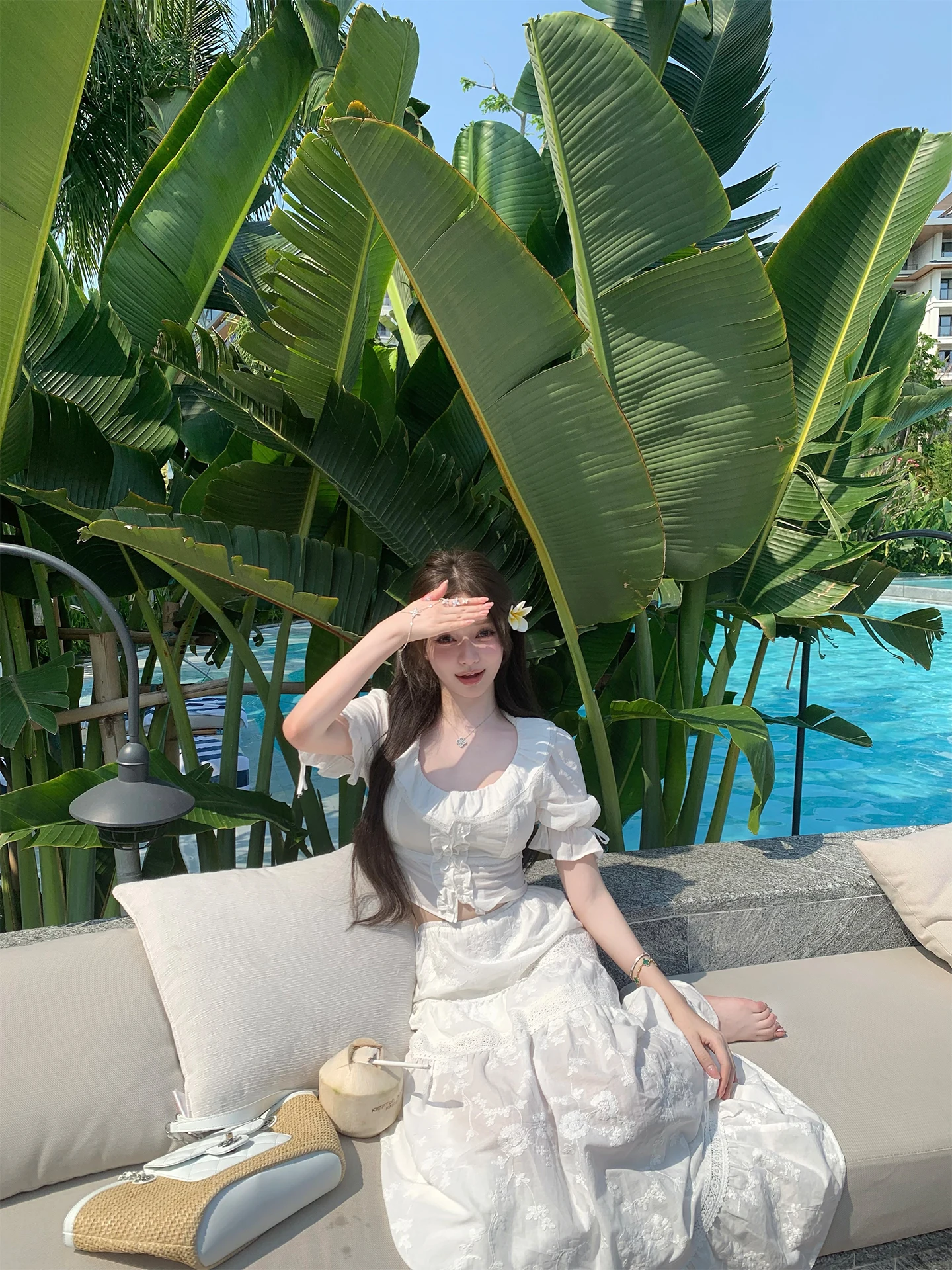 NNS Girl's Sweet Doll Collar Mid-Sleeve Shirt And Lace Patchwork Skirt Two-Piece Set High Waist CleanFit Style for Spring Summer
NNS Girl's Sweet Doll Collar Mid-Sleeve Shirt And Lace Patchwork Skirt Two-Piece Set High Waist CleanFit Style for Spring Summer