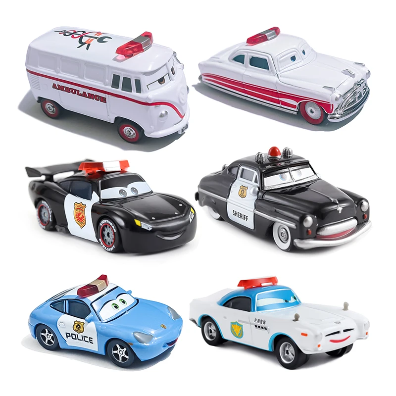 Cars Police Car Model Toy 1/55 Metal Die Casting Anime Figure Sheriff Racing Toys Dinoco Children's Birthday Gifts Collectibles
Cars Police Car Model Toy 1/55 Metal Die Casting Anime Figure Sheriff Racing Toys Dinoco Children's Birthday Gifts Collectibles