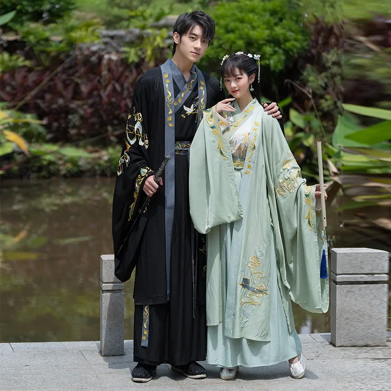 Original WeiJin Dynasty Hanfu Men Chinese Ancient Traditional Heavy Industry Embroidered Hanfu Dress Couple Performance Costume
Original WeiJin Dynasty Hanfu Men Chinese Ancient Traditional Heavy Industry Embroidered Hanfu Dress Couple Performance Costume
