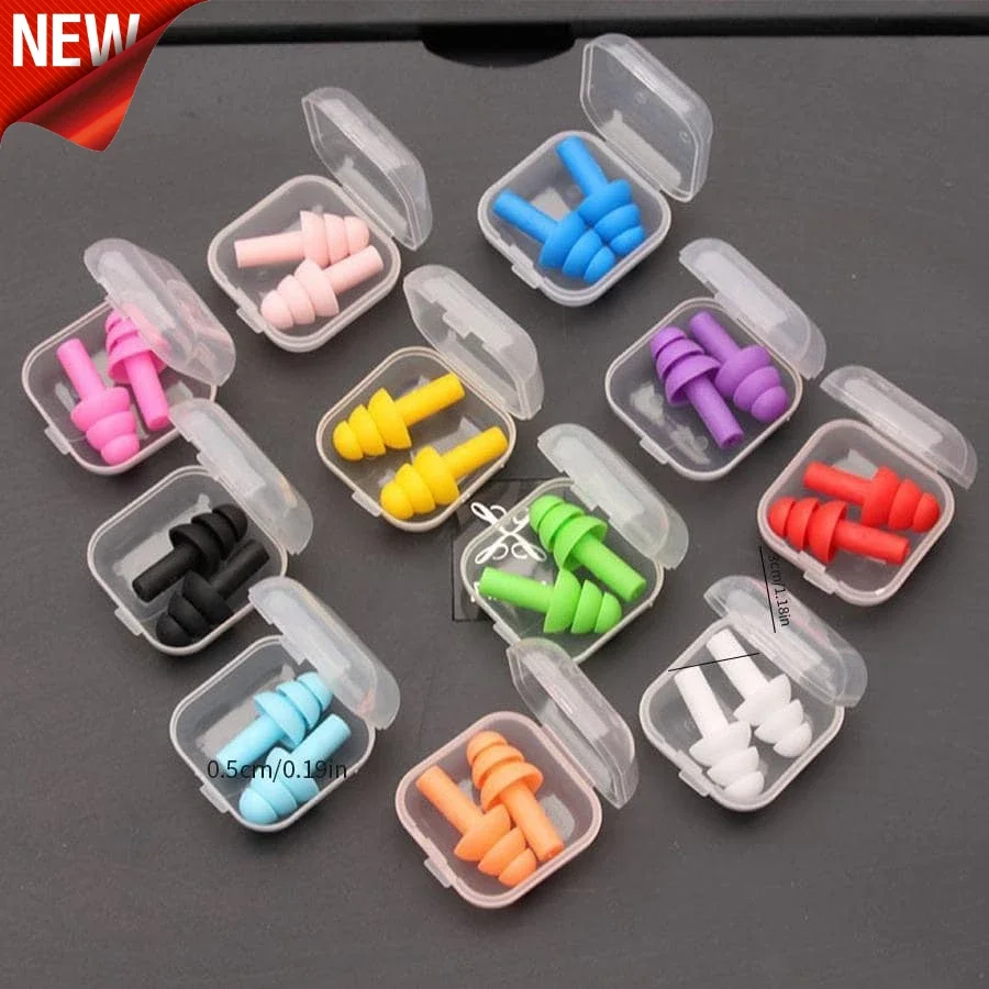 12PC Random Color Silicone Waterproof Swim Ear Plugs, Noise Reduction Earplugs For Swimming
12PC Random Color Silicone Waterproof Swim Ear Plugs, Noise Reduction Earplugs For Swimming