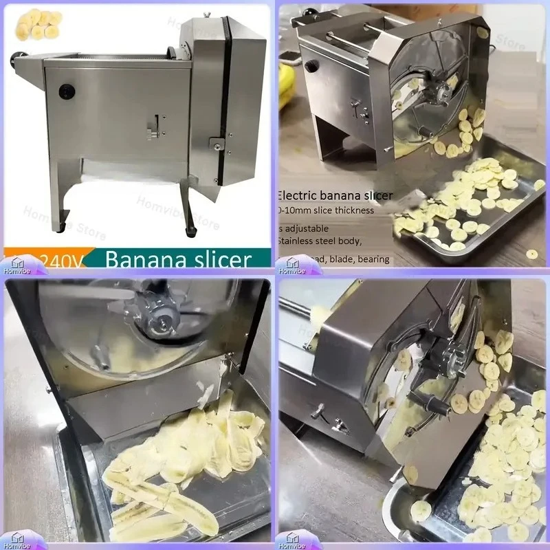 Electric Banana Slicer Machine 110V-240V Automatic Cucumber Chips Cutter Multi Function Food Slicing Device for Kitchen Home
Electric Banana Slicer Machine 110V-240V Automatic Cucumber Chips Cutter Multi Function Food Slicing Device for Kitchen Home