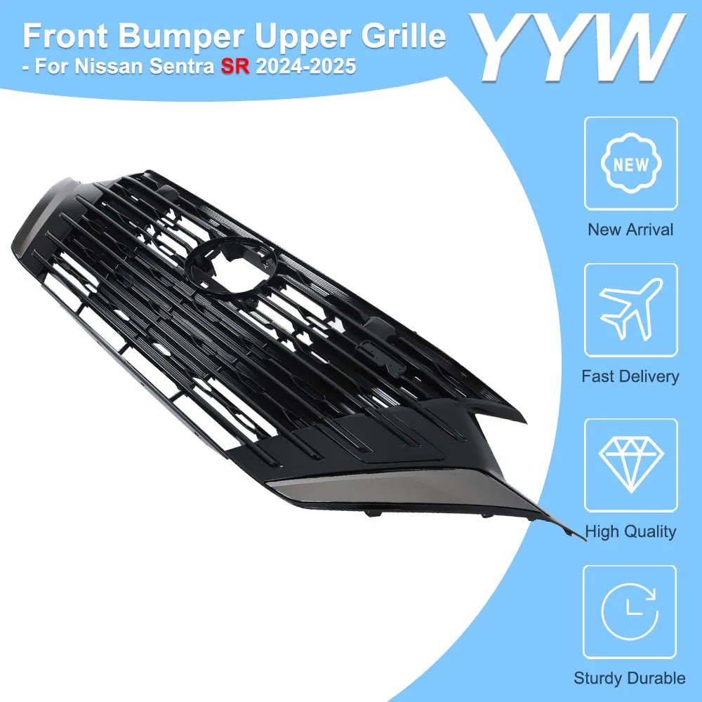 Car Plastic Front Bumper Upper Grille Center Racing Grill Hood Auto Replacement Part For Nissan Sentra SR 2024-2025 62310-6LY2A
Car Plastic Front Bumper Upper Grille Center Racing Grill Hood Auto Replacement Part For Nissan Sentra SR 2024-2025 62310-6LY2A