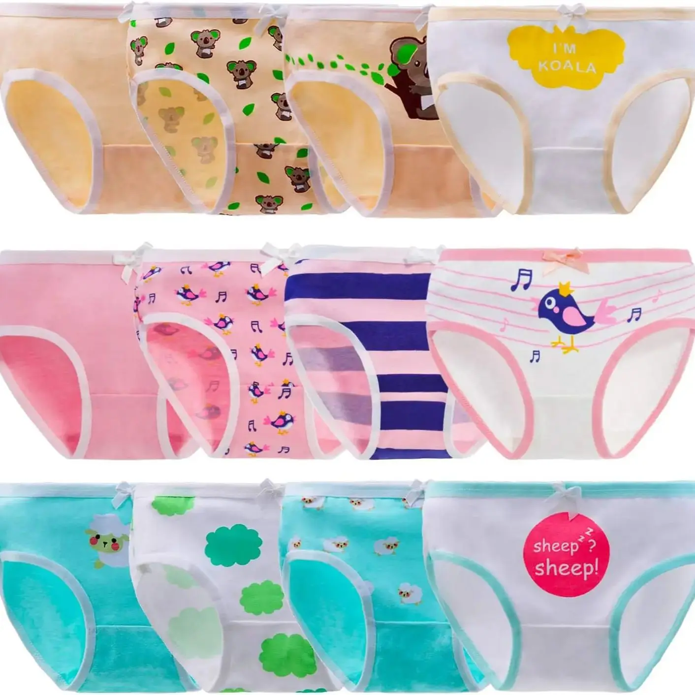 12pcs Baby Girls Panties Soft Comfort Cotton Underwear Little Girls Combo Style Briefs Set 2-12 Years Old Girls Panties Set
12pcs Baby Girls Panties Soft Comfort Cotton Underwear Little Girls Combo Style Briefs Set 2-12 Years Old Girls Panties Set