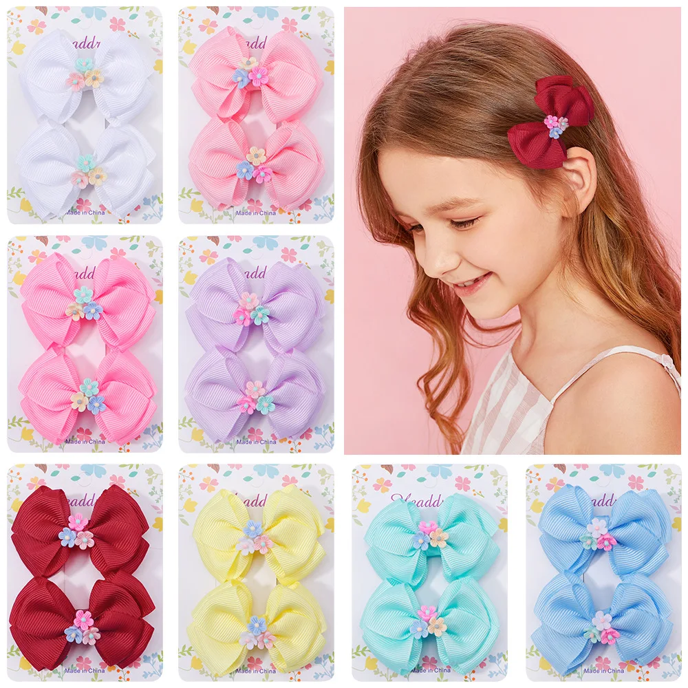 2Pcs Baby Solid Hair Bows Hair Clips Ribbon bow Hairpin for Girl Cheer Bowknot Barrettes Children Headwear Hair Accessories
2Pcs Baby Solid Hair Bows Hair Clips Ribbon bow Hairpin for Girl Cheer Bowknot Barrettes Children Headwear Hair Accessories