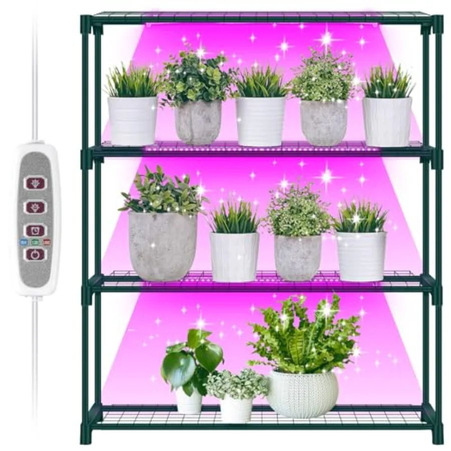 Greenhouse Shelves 4 Tier Indoor Greenhouse with Grow Light Plant Stand 42 x 12 x 35 Inch Full Spectrum 24w LED Grow Light Plan
Greenhouse Shelves 4 Tier Indoor Greenhouse with Grow Light Plant Stand 42 x 12 x 35 Inch Full Spectrum 24w LED Grow Light Plan