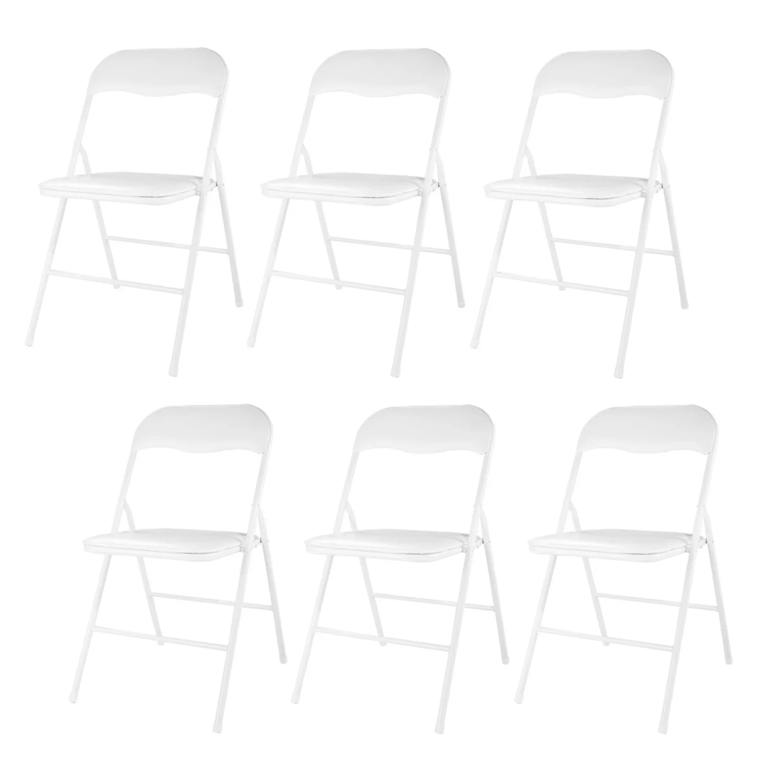 Folding, Stackable and Lightweight Chair Set, 6-Pack Perfect for Wedding, Picnic, Fishing, and Camping, Stylish White Color
Folding, Stackable and Lightweight Chair Set, 6-Pack Perfect for Wedding, Picnic, Fishing, and Camping, Stylish White Color