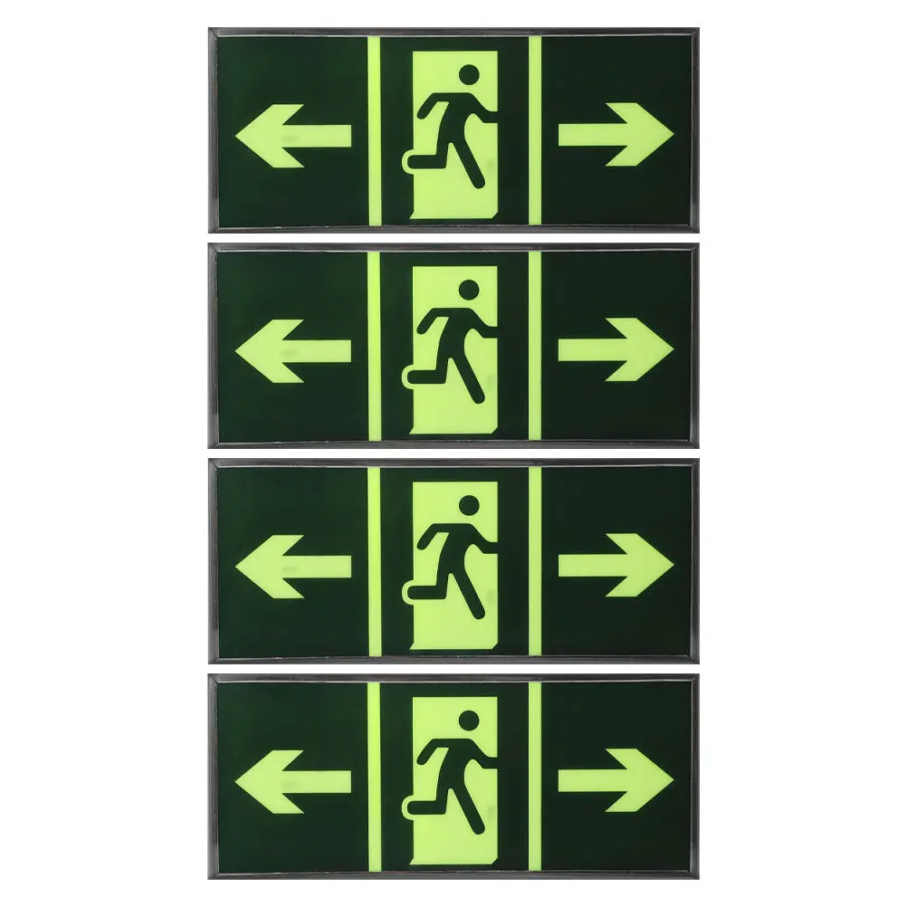 4Pcs Self-Illuminating Safety Exit Sign Glow in The Evacuation Sticker for Hallways Staircases Indoor Outdoor
4Pcs Self-Illuminating Safety Exit Sign Glow in The Evacuation Sticker for Hallways Staircases Indoor Outdoor