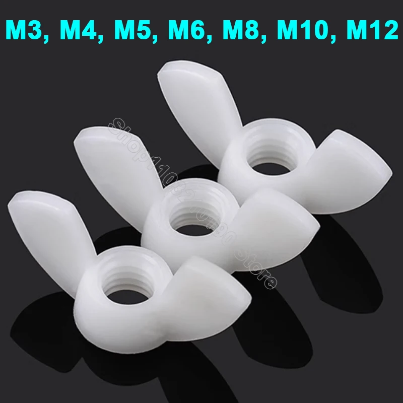 3-100Pcs M3 M4 M5 M6 M8 M10 M12 White Nylon Wing Nut Wingnut Butterfly Nut Plastic Wing Thumb Nuts
3-100Pcs M3 M4 M5 M6 M8 M10 M12 White Nylon Wing Nut Wingnut Butterfly Nut Plastic Wing Thumb Nuts