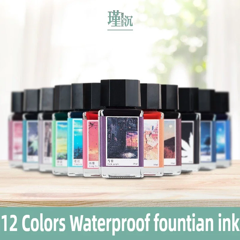 JINCHEN 12 Colors Fountain Pen Ink Waterproof Quick-Dry Pastel Ink for Dip Pen Calligraphy Watercolor Stationery School Supplies
JINCHEN 12 Colors Fountain Pen Ink Waterproof Quick-Dry Pastel Ink for Dip Pen Calligraphy Watercolor Stationery School Supplies