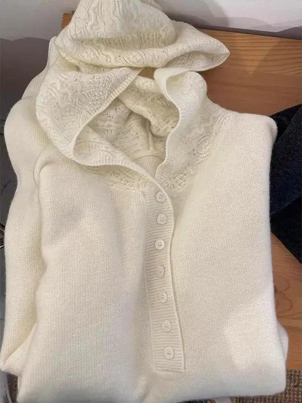 Fashionable Korean Style Knitted Hat Women's Base Shirt Loose Fit Slimming Early Autumn New Arrival Warmth Collectible
Fashionable Korean Style Knitted Hat Women's Base Shirt Loose Fit Slimming Early Autumn New Arrival Warmth Collectible