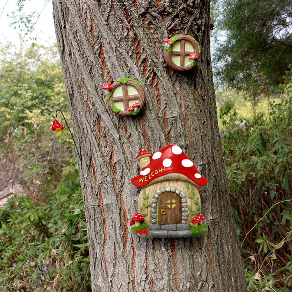 Fairy Door and Windows Glow in The Dark Yard Art Sculpture Decoration Miniature Fairy Garden Outdoor Decor Accessories
Fairy Door and Windows Glow in The Dark Yard Art Sculpture Decoration Miniature Fairy Garden Outdoor Decor Accessories