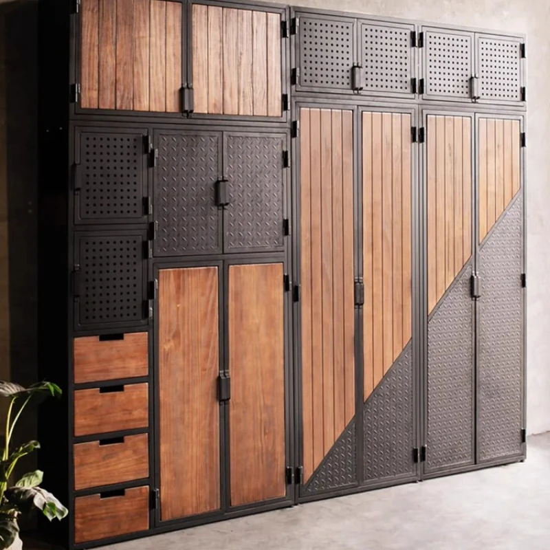 Промышленный шкаф для одежды, металлический шкафчик из кованого железа, шкаф для одежды и головных уборов из цельного дерева, шкаф для хранения обуви, напольный шкаф, вертикальный
Промышленный шкаф для одежды, металлический шкафчик из кованого железа, шкаф для одежды и головных уборов из цельного дерева, шкаф для хранения обуви, напольный шкаф, вертикальный