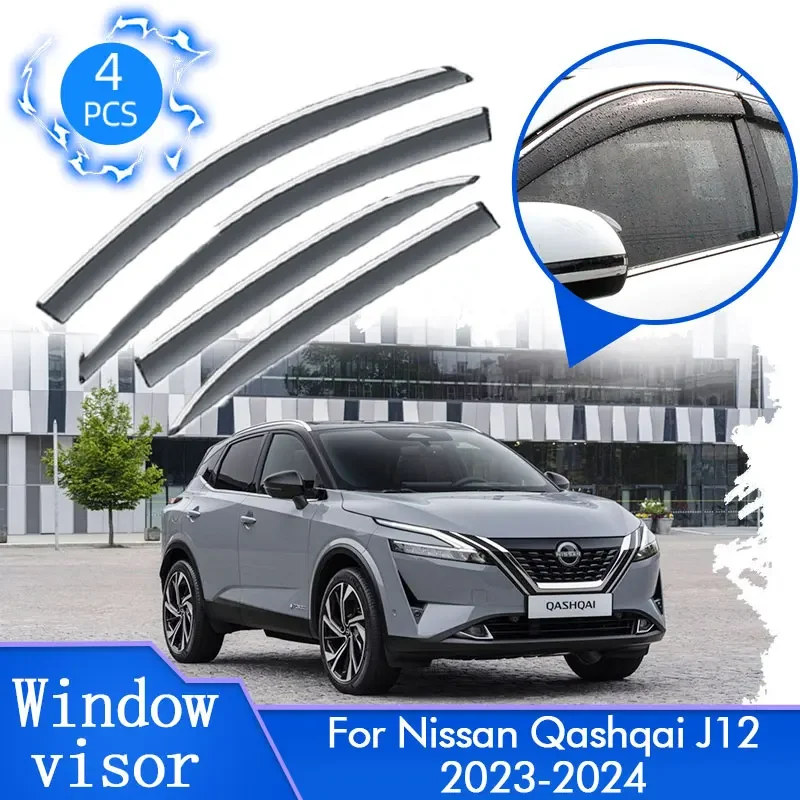 Для Nissan Qashqai J12 2023 2024 дверная боковая защита от солнца и дождя, оконный козырек, дефлектор, вентиляционный тент, накладка, защитная наклейка, аксессуары
Для Nissan Qashqai J12 2023 2024 дверная боковая защита от солнца и дождя, оконный козырек, дефлектор, вентиляционный тент, накладка, защитная наклейка, аксессуары