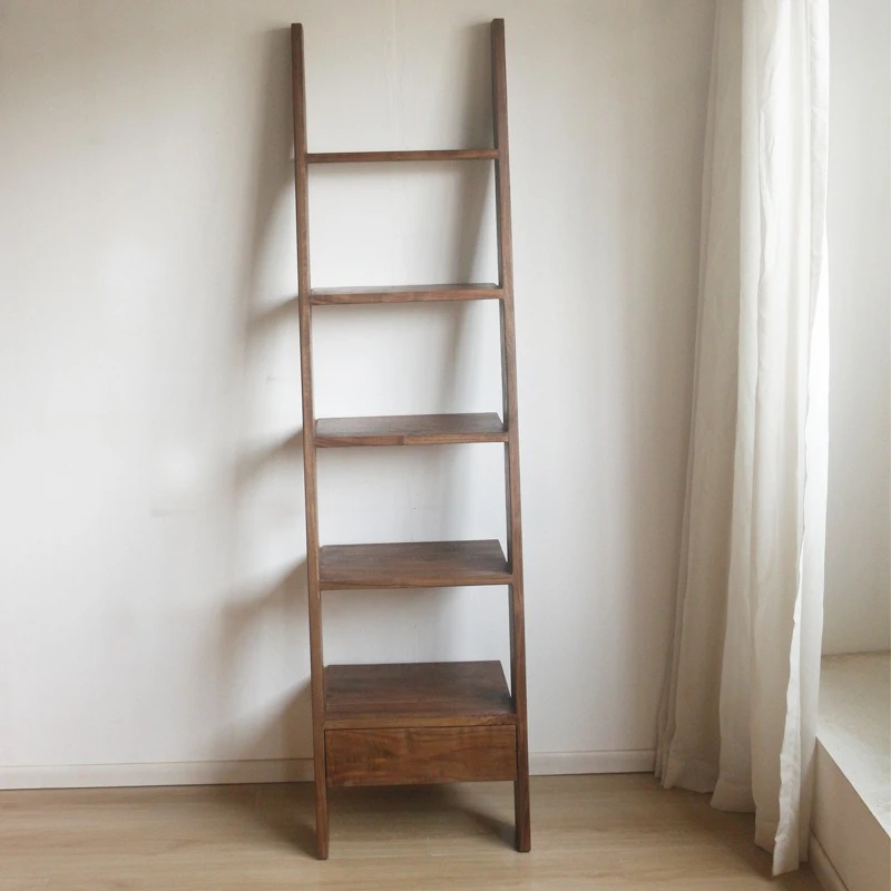 Simple modern camping outdoor installation-free walnut solid wood minimalist bookshelf
Simple modern camping outdoor installation-free walnut solid wood minimalist bookshelf