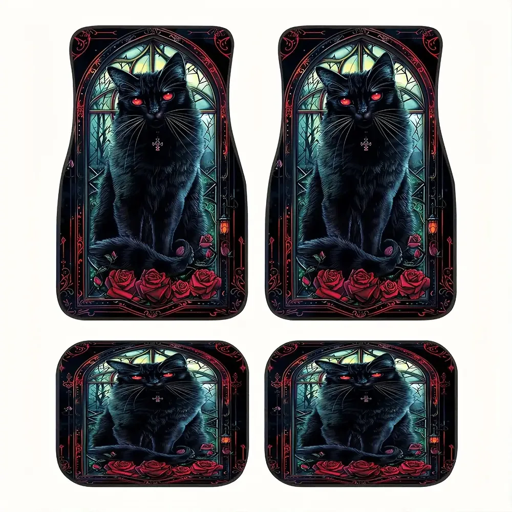 Набор из 4 автомобильных ковриков с дизайном черно-красных роз, подходящий как для переднего, так и для заднего сидений, идеально подходит для интерьера в готическом стиле.
Набор из 4 автомобильных ковриков с дизайном черно-красных роз, подходящий как для переднего, так и для заднего сидений, идеально подходит для интерьера в готическом стиле.