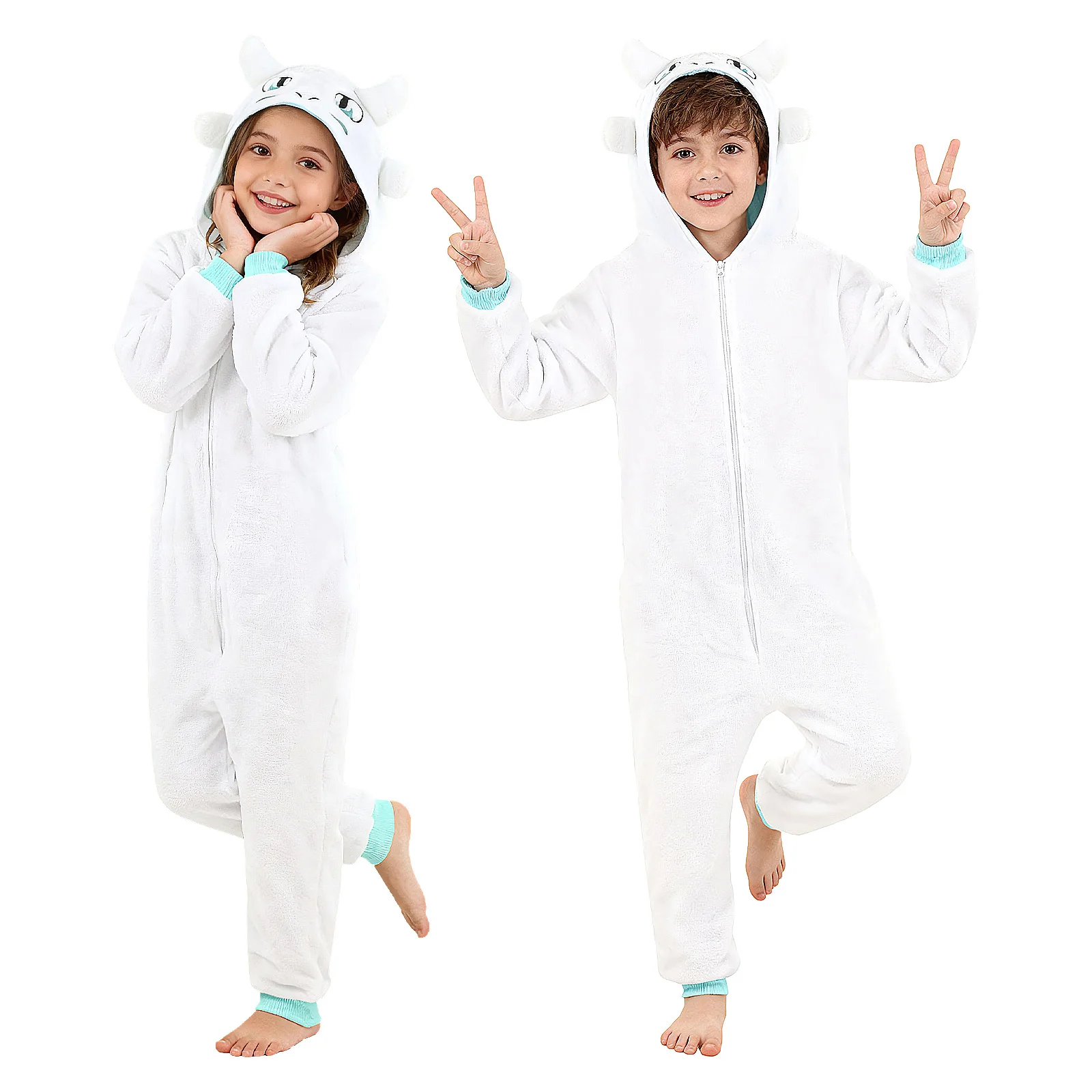 Boys Girls Dragon Onesie Costume Pajamas Sleepwear Dragon Animal Flannel Hooded One-Piece Halloween Cosplay Costume
Boys Girls Dragon Onesie Costume Pajamas Sleepwear Dragon Animal Flannel Hooded One-Piece Halloween Cosplay Costume