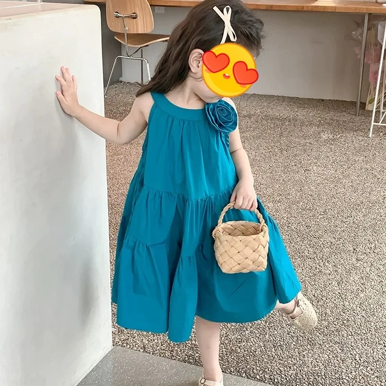 2-7Y Girls Dress Baby Sets Solid Color Dress Summer Top Shorts two-piece Set 3D Flower
2-7Y Girls Dress Baby Sets Solid Color Dress Summer Top Shorts two-piece Set 3D Flower