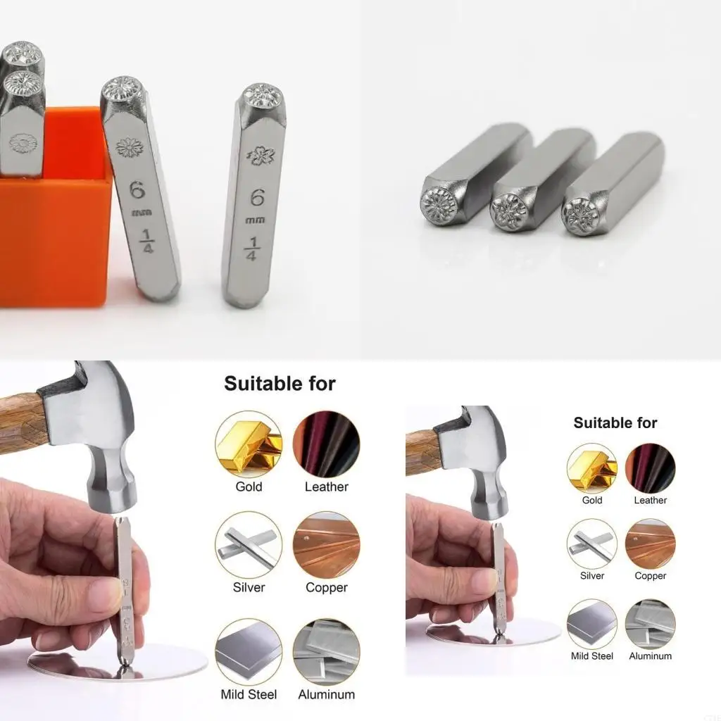 Stamping Tool for Imprinting on Metal Leather DIY Jewelry- Making Accessory
Stamping Tool for Imprinting on Metal Leather DIY Jewelry- Making Accessory