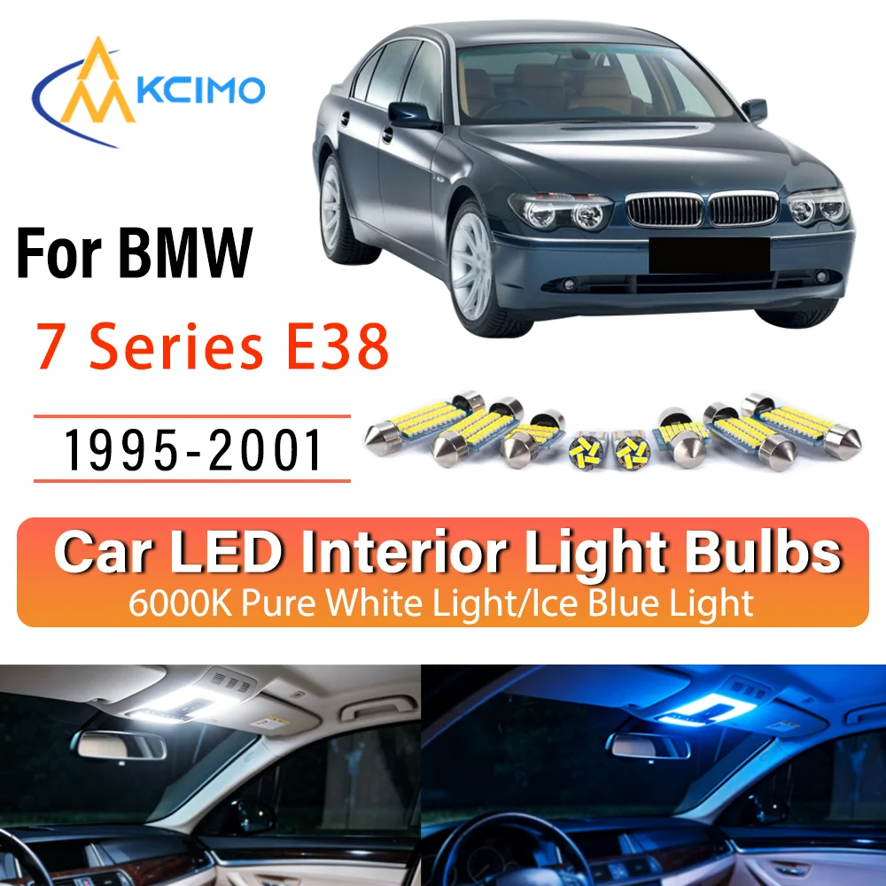 For BMW 7 Series E38 1995-2001 Plug & Play Persistent Glow LED Interior Light Kit Replacement Dome Map Trunk Cabin Lamps Upgrade
For BMW 7 Series E38 1995-2001 Plug & Play Persistent Glow LED Interior Light Kit Replacement Dome Map Trunk Cabin Lamps Upgrade