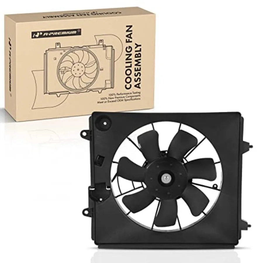 Right A/C condenser fan assembly for Honda CR-V 2007-2009, plastic housing, black, direct-fit OEM replacement with enhanced air
Right A/C condenser fan assembly for Honda CR-V 2007-2009, plastic housing, black, direct-fit OEM replacement with enhanced air