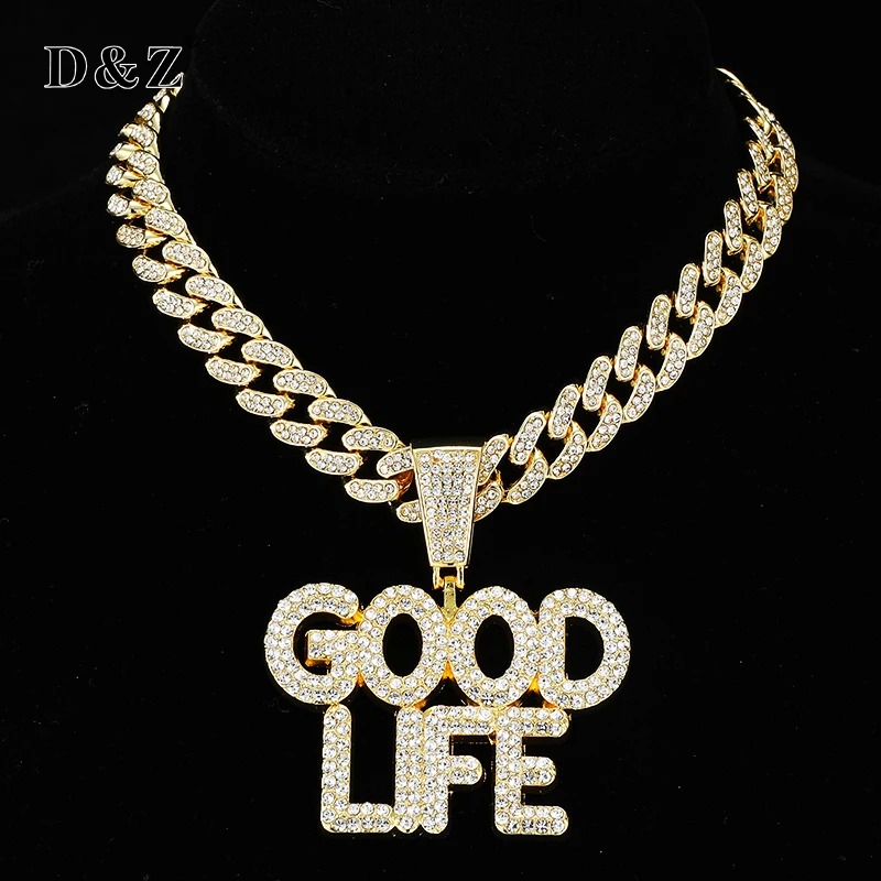 D & Z, подвеска с надписью GOOD LIFE с диаметром 13 мм, брикет Майами, сверкающие ожерелья, модные украшения для мужчин
D & Z, подвеска с надписью GOOD LIFE с диаметром 13 мм, брикет Майами, сверкающие ожерелья, модные украшения для мужчин