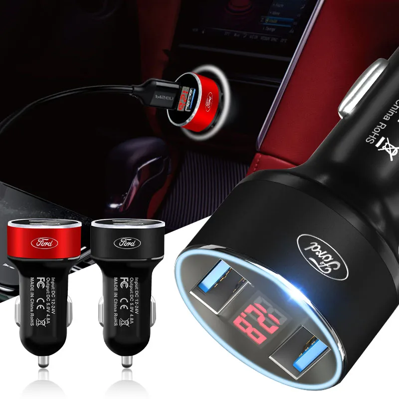 1Pcs Car Charger 2USB Ports Fast Charging Digital Display Sticker For Ford Focus Mk2 Mk3 Fiesta Ranger Mondeo S-MAX Kuga Mustang
1Pcs Car Charger 2USB Ports Fast Charging Digital Display Sticker For Ford Focus Mk2 Mk3 Fiesta Ranger Mondeo S-MAX Kuga Mustang