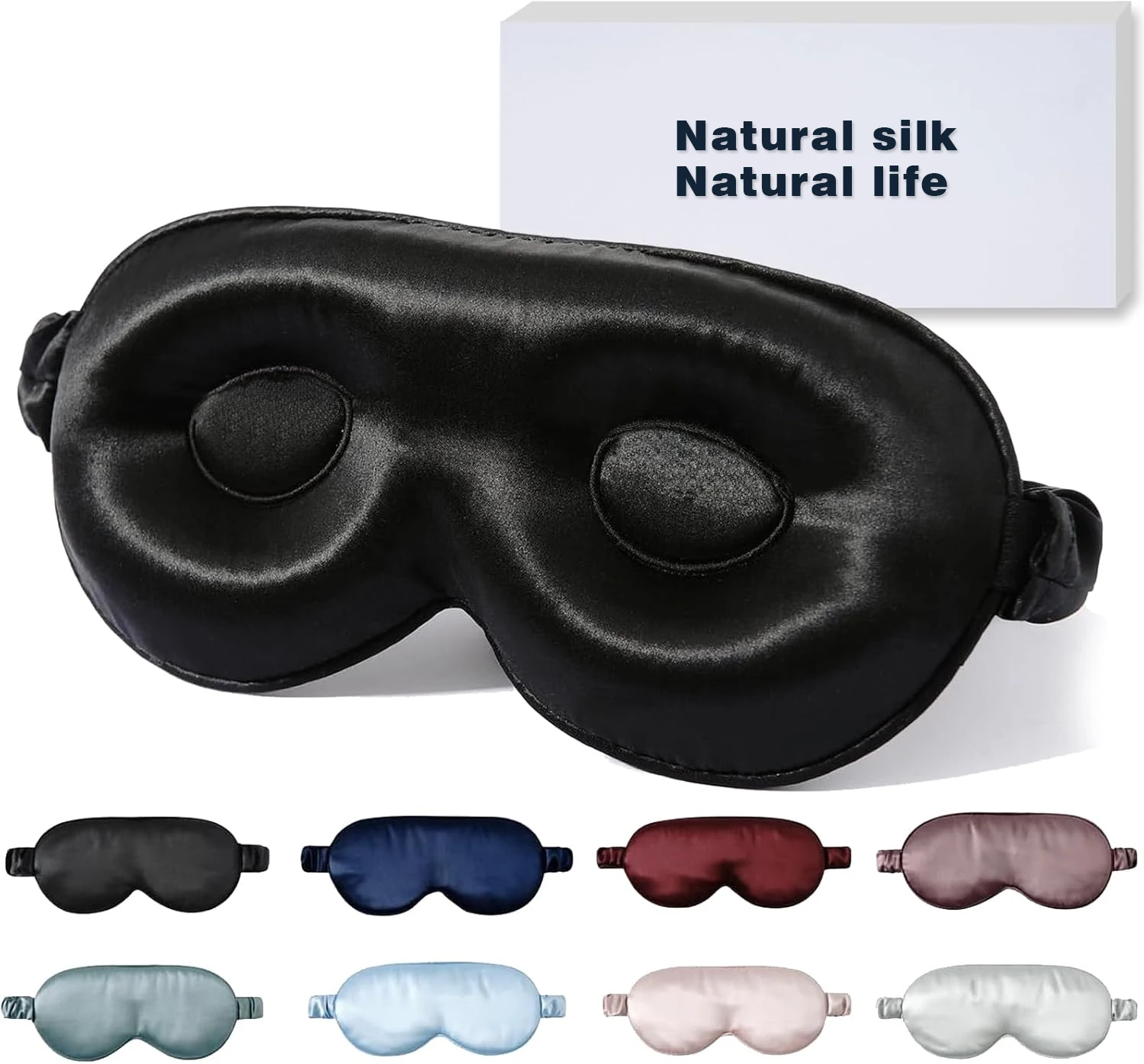 22 Momme 100% Pure Silk Sleep Mask With OEKO-TEX,3D Contoured Eye Mask for Women, Soft Breathable Adjustable Strap,Free Shipping
22 Momme 100% Pure Silk Sleep Mask With OEKO-TEX,3D Contoured Eye Mask for Women, Soft Breathable Adjustable Strap,Free Shipping