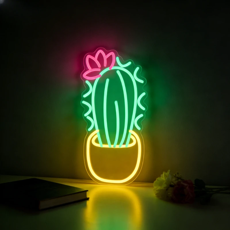 Cactus Neon Sign LED Night Light USB Rechargeable Succulent Plant Decor for Bedroom Living Room Kids Room Gifts for Plant Lovers
Cactus Neon Sign LED Night Light USB Rechargeable Succulent Plant Decor for Bedroom Living Room Kids Room Gifts for Plant Lovers