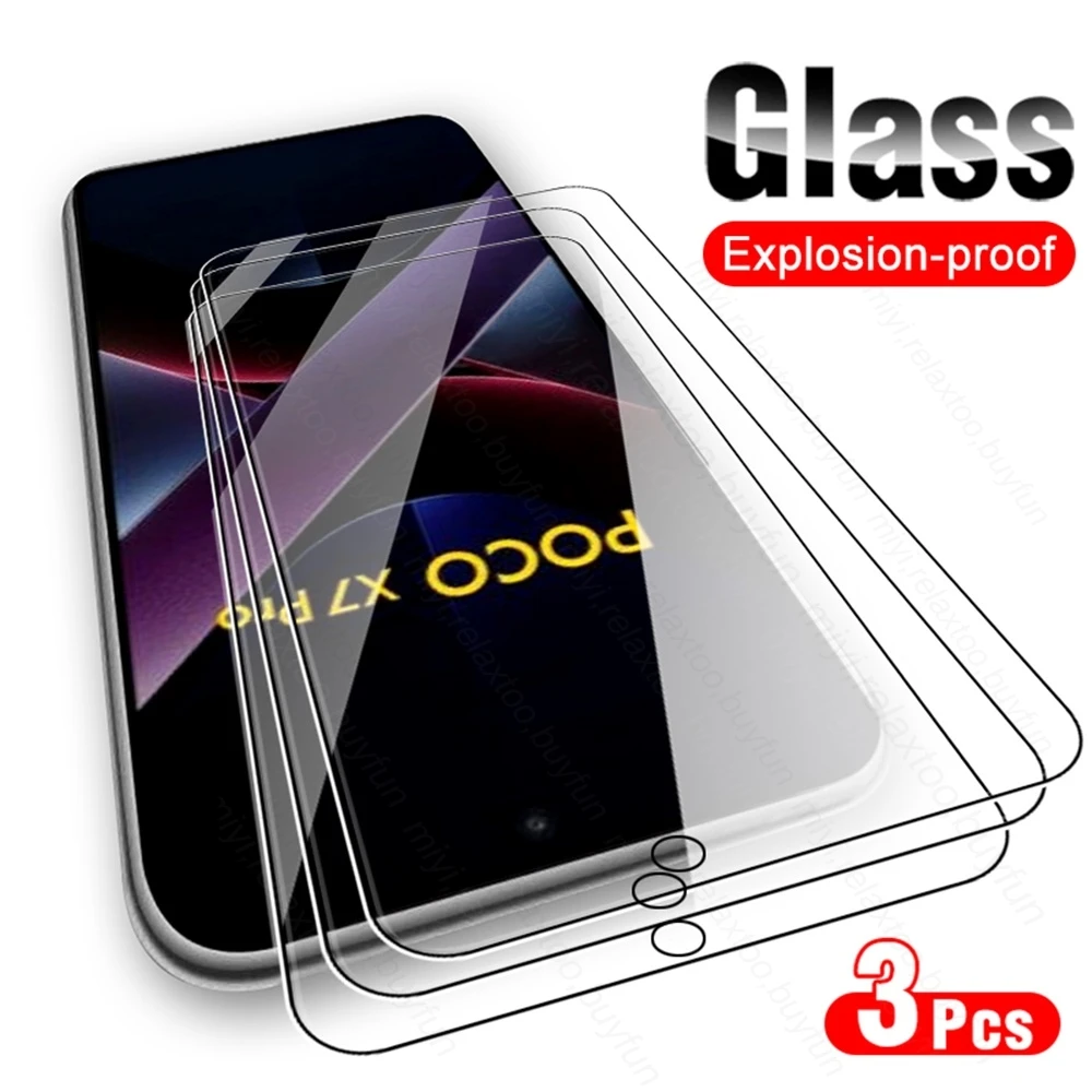 For Poco X7 Pro 5G Glass 3Pcs 9H Screen Protector PocoX7Pro Protective Glass On Poko Little X7Pro X 7 Pro 7Pro HD Tempered Glass
For Poco X7 Pro 5G Glass 3Pcs 9H Screen Protector PocoX7Pro Protective Glass On Poko Little X7Pro X 7 Pro 7Pro HD Tempered Glass