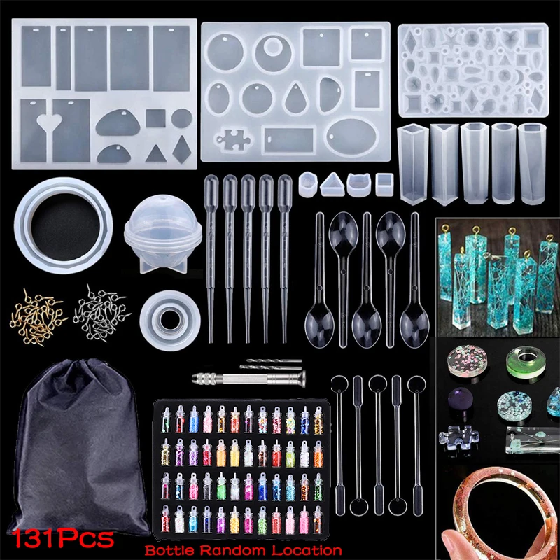 107/131Pcs Silicone Molds Kit for Jewelry Making Earring Necklace Pendant Keychain Epoxy Resin Diy Jewelry Casting Supplies
107/131Pcs Silicone Molds Kit for Jewelry Making Earring Necklace Pendant Keychain Epoxy Resin Diy Jewelry Casting Supplies