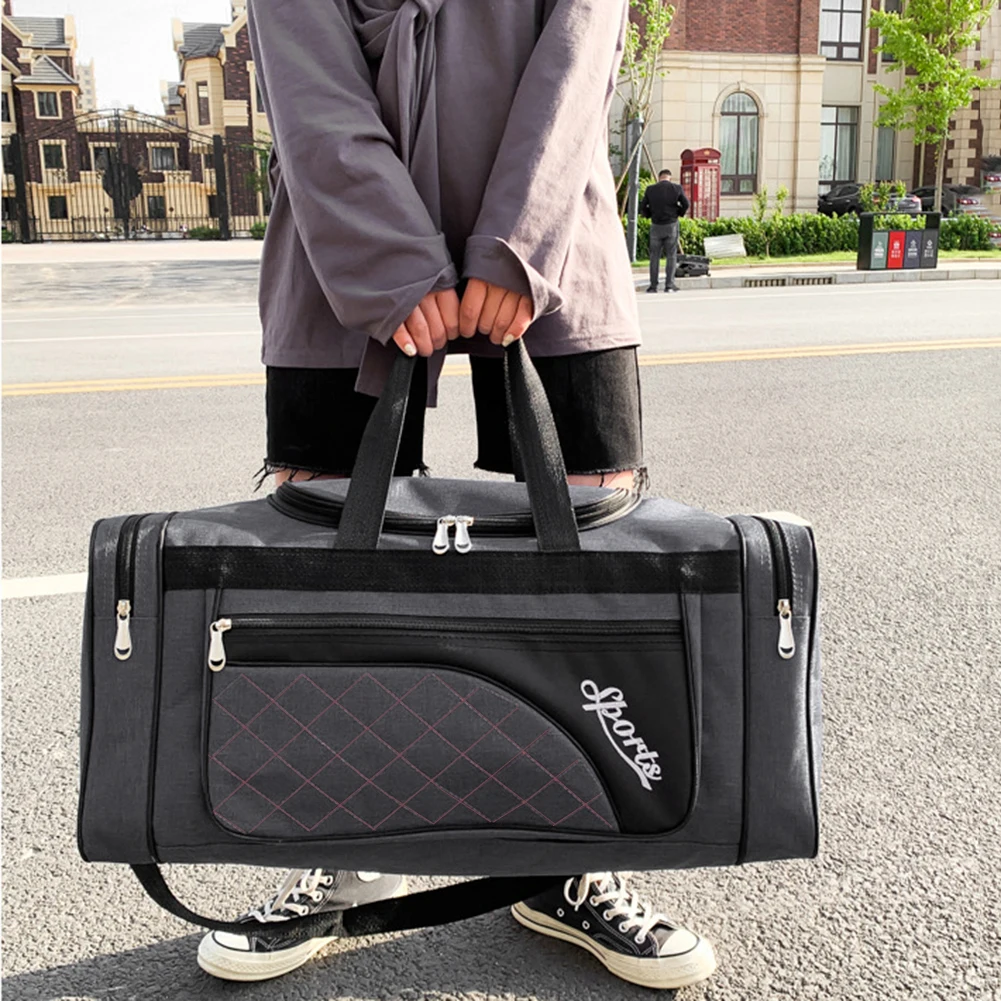 Оксфордская сумка для фитнеса, портативные спортивные сумки большой емкости, водонепроницаемые, многофункциональные, износостойкие, боковые молнии для футбола на открытом воздухе 
Оксфордская сумка для фитнеса, портативные спортивные сумки большой емкости, водонепроницаемые, многофункциональные, износостойкие, боковые молнии для футбола на открытом воздухе