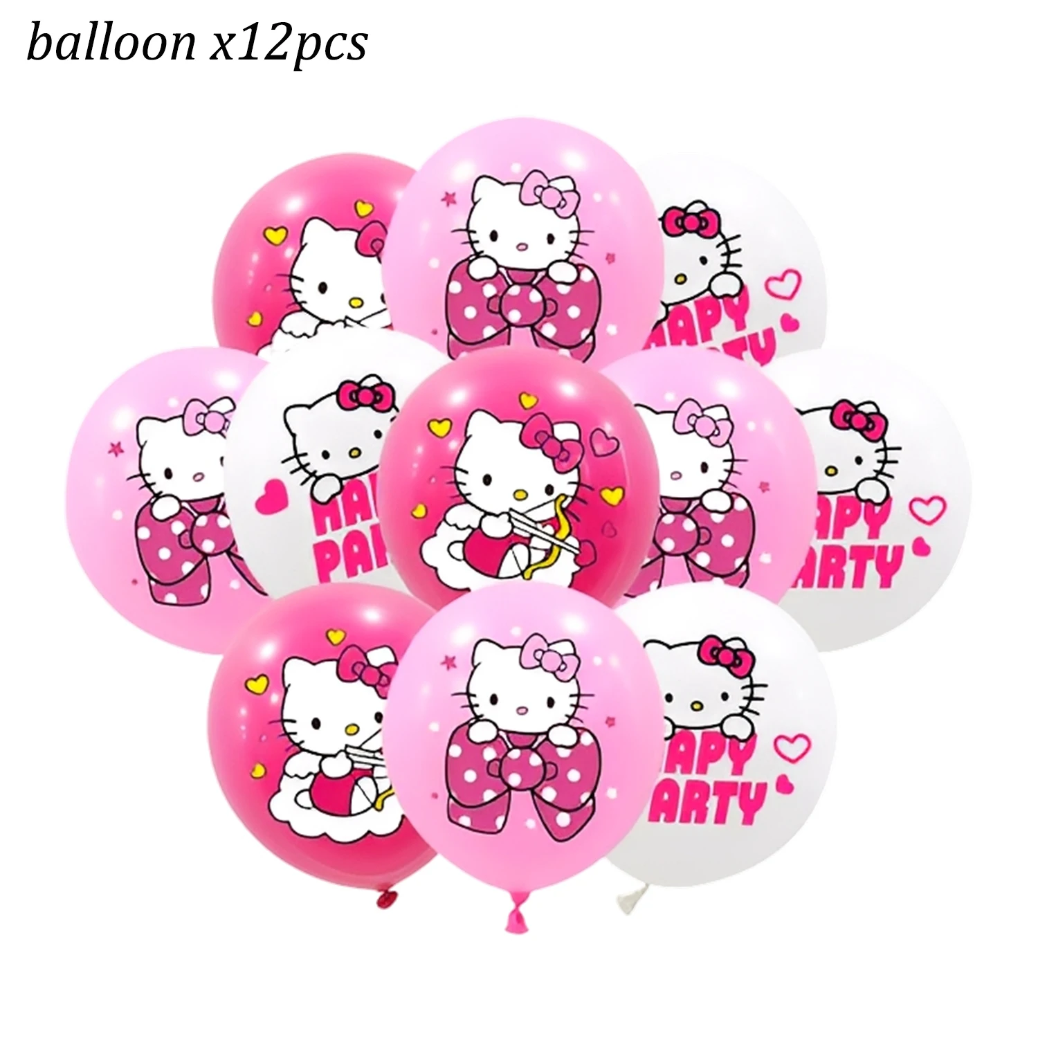 12/24/36pcs Hello Kitty Theme Latex Balloons Happy Birthday Party Decorations Girls Favors Baby Shower Party Supplies
12/24/36pcs Hello Kitty Theme Latex Balloons Happy Birthday Party Decorations Girls Favors Baby Shower Party Supplies