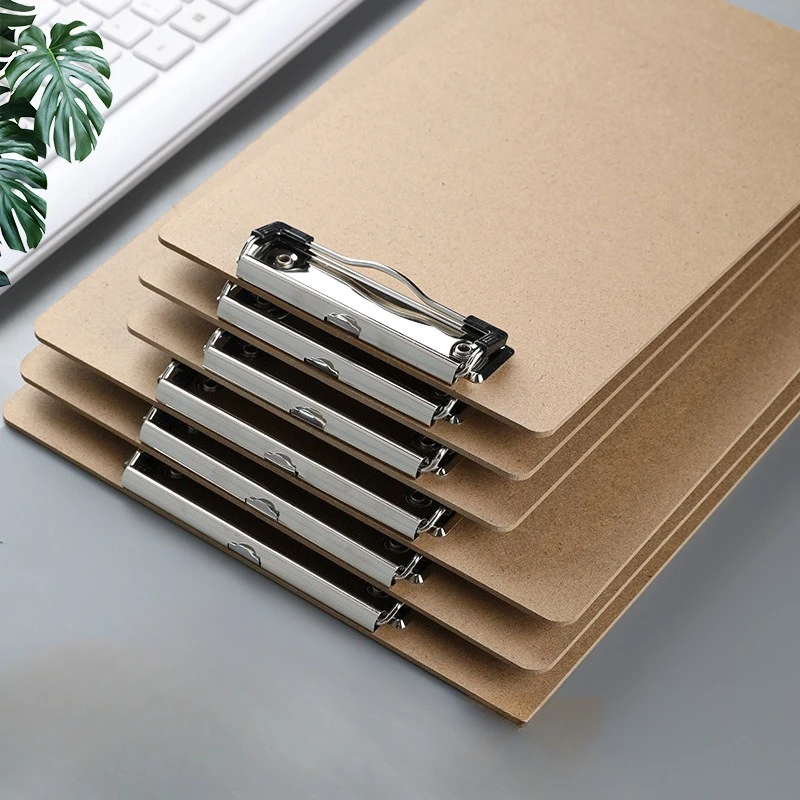 A5 Wooden Clipboard, Hardboard Writing Pad with Metal Clip for Office School Home Document Organization
A5 Wooden Clipboard, Hardboard Writing Pad with Metal Clip for Office School Home Document Organization