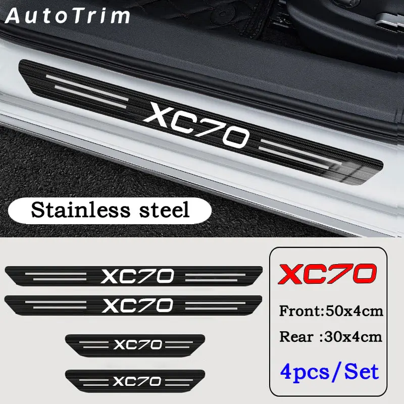 4pcs Car Stainless Door Sill Strip 3D Metal Brushed Black Threshold Sticker Protection Decorative Strip for Volvo XC70
4pcs Car Stainless Door Sill Strip 3D Metal Brushed Black Threshold Sticker Protection Decorative Strip for Volvo XC70