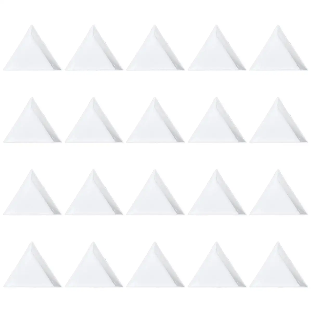 20 Pcs Plastic Jewelry Tray Lightweight Trays Beading Triangle Plate Crystal DIY Tools Rhinestone Sorter Rhinestones
20 Pcs Plastic Jewelry Tray Lightweight Trays Beading Triangle Plate Crystal DIY Tools Rhinestone Sorter Rhinestones