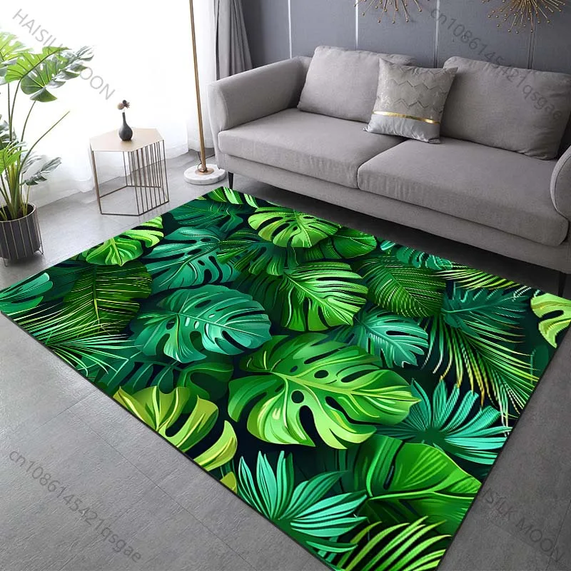 1PC Tropical Rainforest Leaves Carpet for Living Room Bedroom Sofa Home Decor Non-slip Floor Mat Modern Rugs Large Size
1PC Tropical Rainforest Leaves Carpet for Living Room Bedroom Sofa Home Decor Non-slip Floor Mat Modern Rugs Large Size