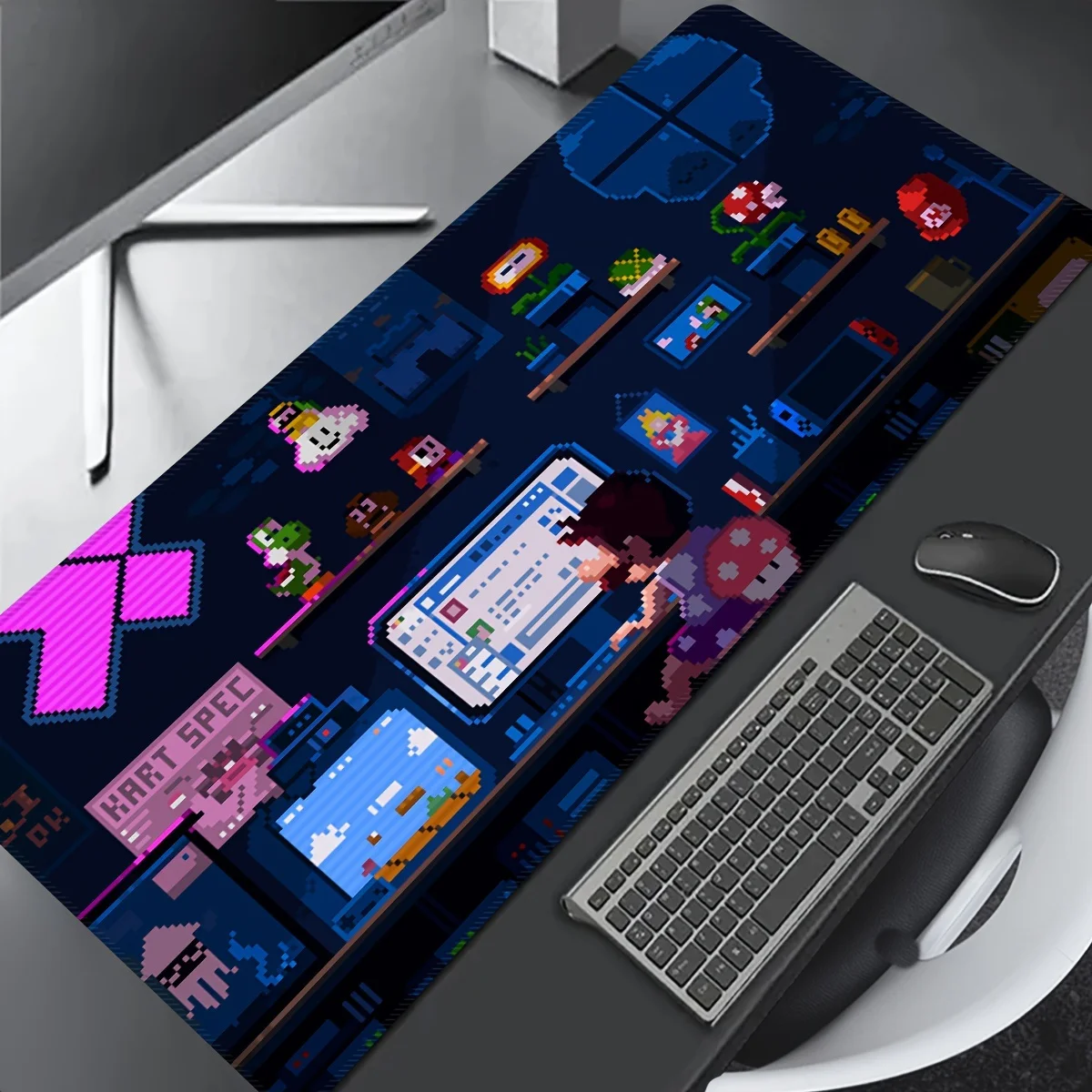 Gaming Enthusiast's Delight Oversized Rubber Gaming Mouse Pad Non-Slip Gaming Sessions Desktop Computers Office Rug Carpet
Gaming Enthusiast's Delight Oversized Rubber Gaming Mouse Pad Non-Slip Gaming Sessions Desktop Computers Office Rug Carpet