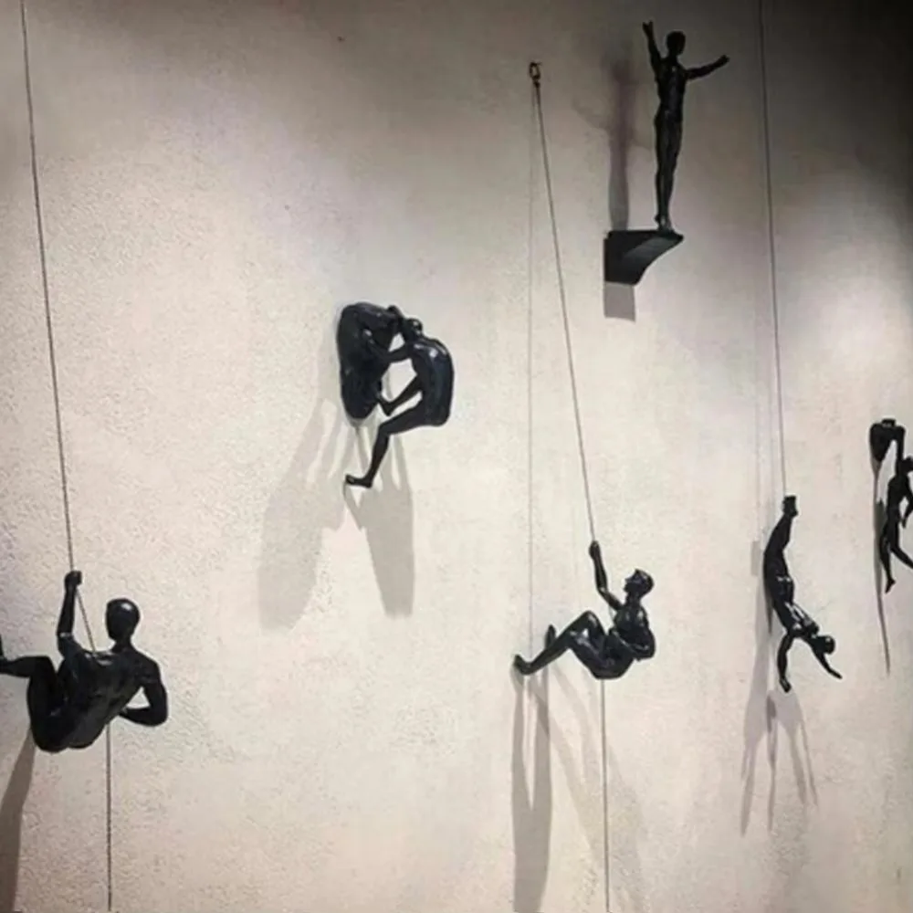 European Style Climbing Man Wall Sculptures Hanging Unique Rock Climbe Statue Retro Abstract Character Pendant Wall Decor
European Style Climbing Man Wall Sculptures Hanging Unique Rock Climbe Statue Retro Abstract Character Pendant Wall Decor