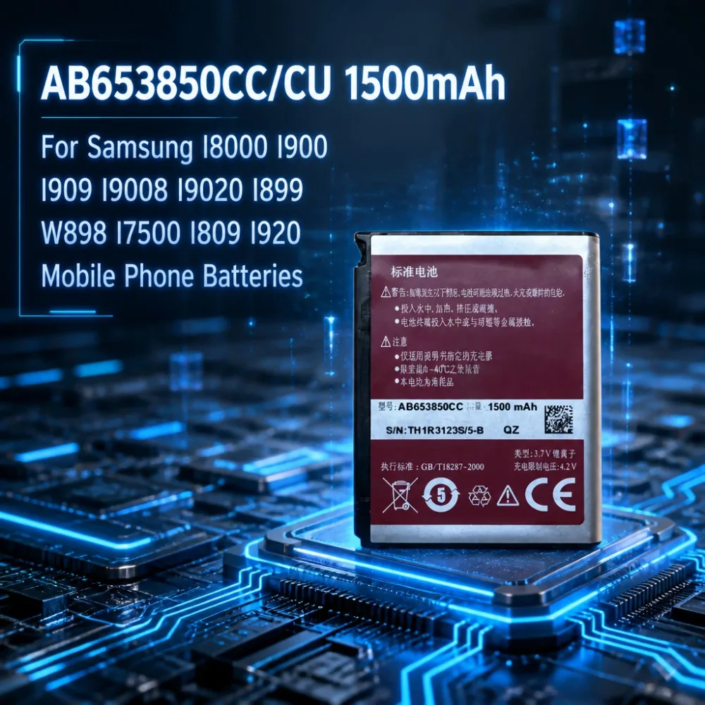 New AB653850CC/CU 3.7V 1500mAh Battery for Samsung I8000 I900 I909 I9008 I9020 I899 W898 I7500 I809 I920 Mobile Phone Batteries
New AB653850CC/CU 3.7V 1500mAh Battery for Samsung I8000 I900 I909 I9008 I9020 I899 W898 I7500 I809 I920 Mobile Phone Batteries