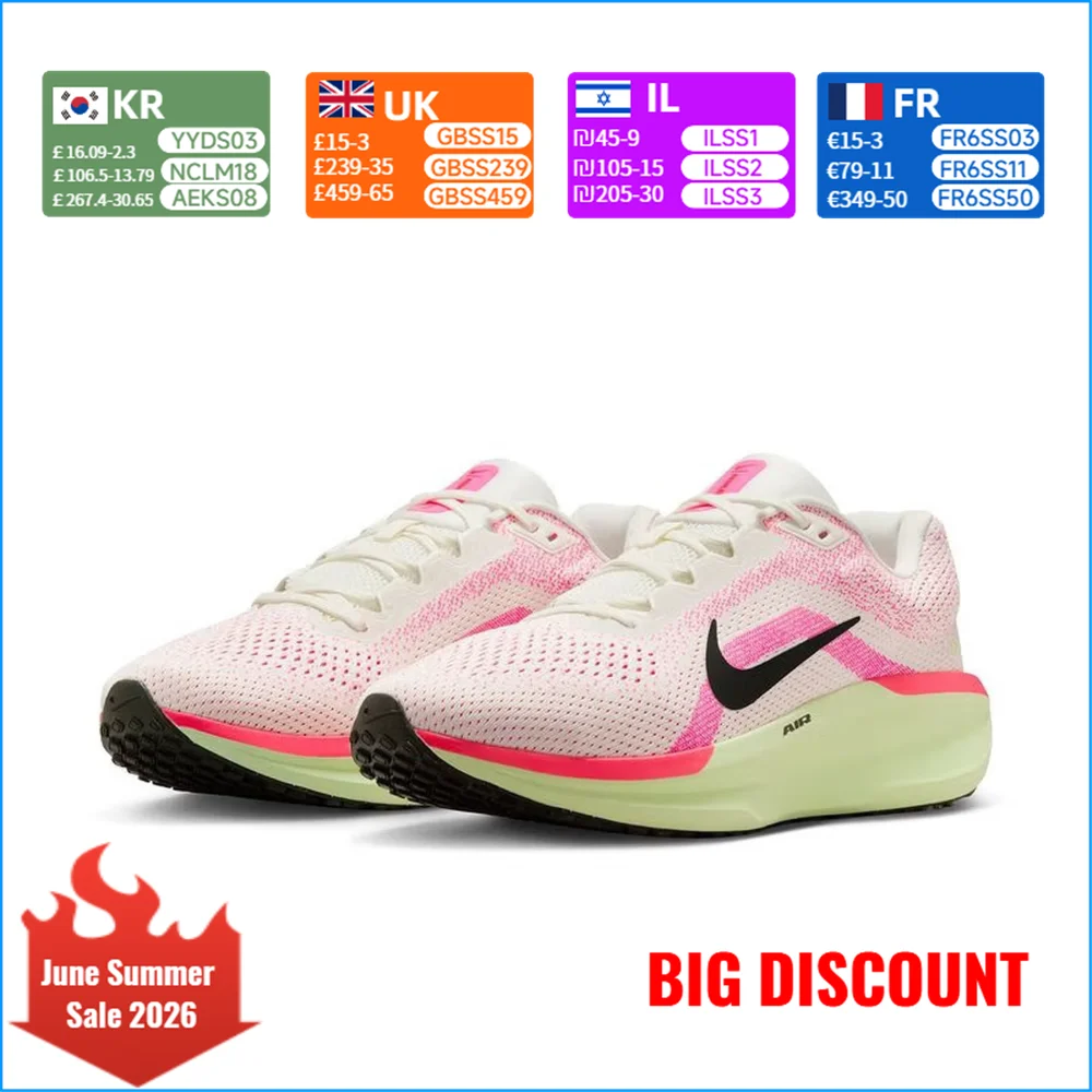 Nike AIR WINFLO 11 Men's Shock-Absorbing, Slip-Resistant, Durable Outdoor Sports Road Running Shoes HV3141-100
Nike AIR WINFLO 11 Men's Shock-Absorbing, Slip-Resistant, Durable Outdoor Sports Road Running Shoes HV3141-100