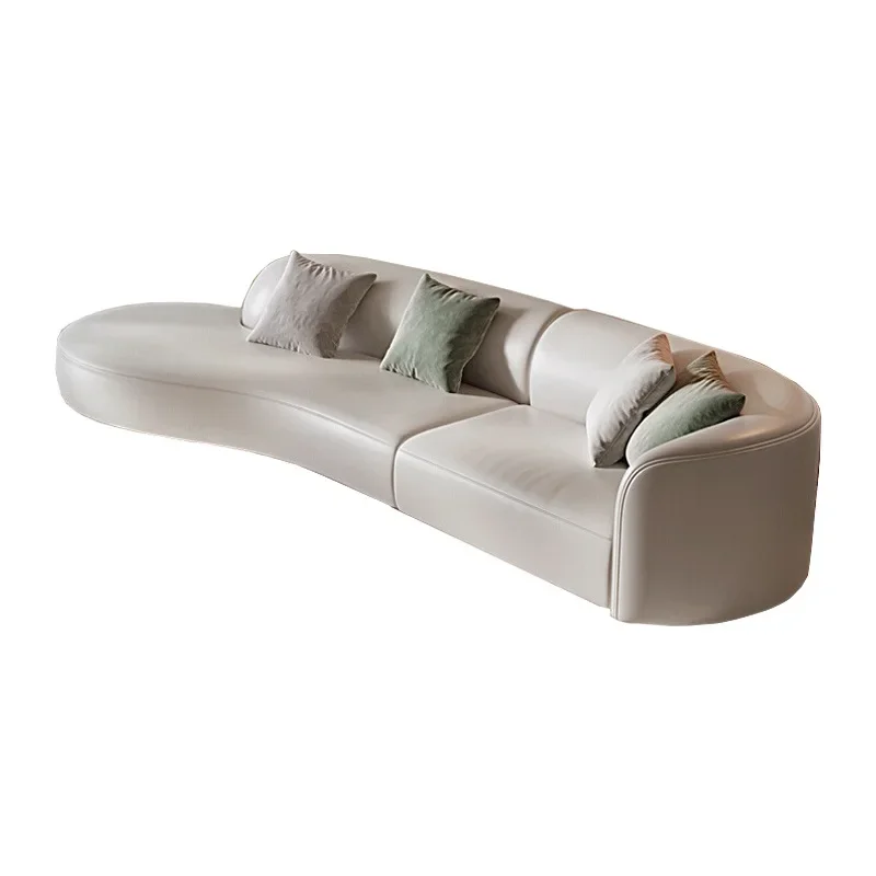 Кожаный диван, современный простой полукруглый диван для гостиной, маленькая квартира, элитный дизайнерский изогнутый диван в кремовом стиле
Кожаный диван, современный простой полукруглый диван для гостиной, маленькая квартира, элитный дизайнерский изогнутый диван в кремовом стиле