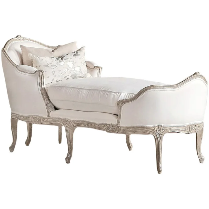French country retro old solid wood carving flower concubine chair beauty couch, American fabric sofa chair, concubine couch
French country retro old solid wood carving flower concubine chair beauty couch, American fabric sofa chair, concubine couch